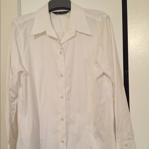 Eddie Bauer Wrinkle Resistant Classic White Shirt